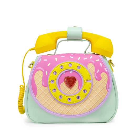 Ring Ring Phone Convertible Handbag - Ice Cream Dream - Bewaltz