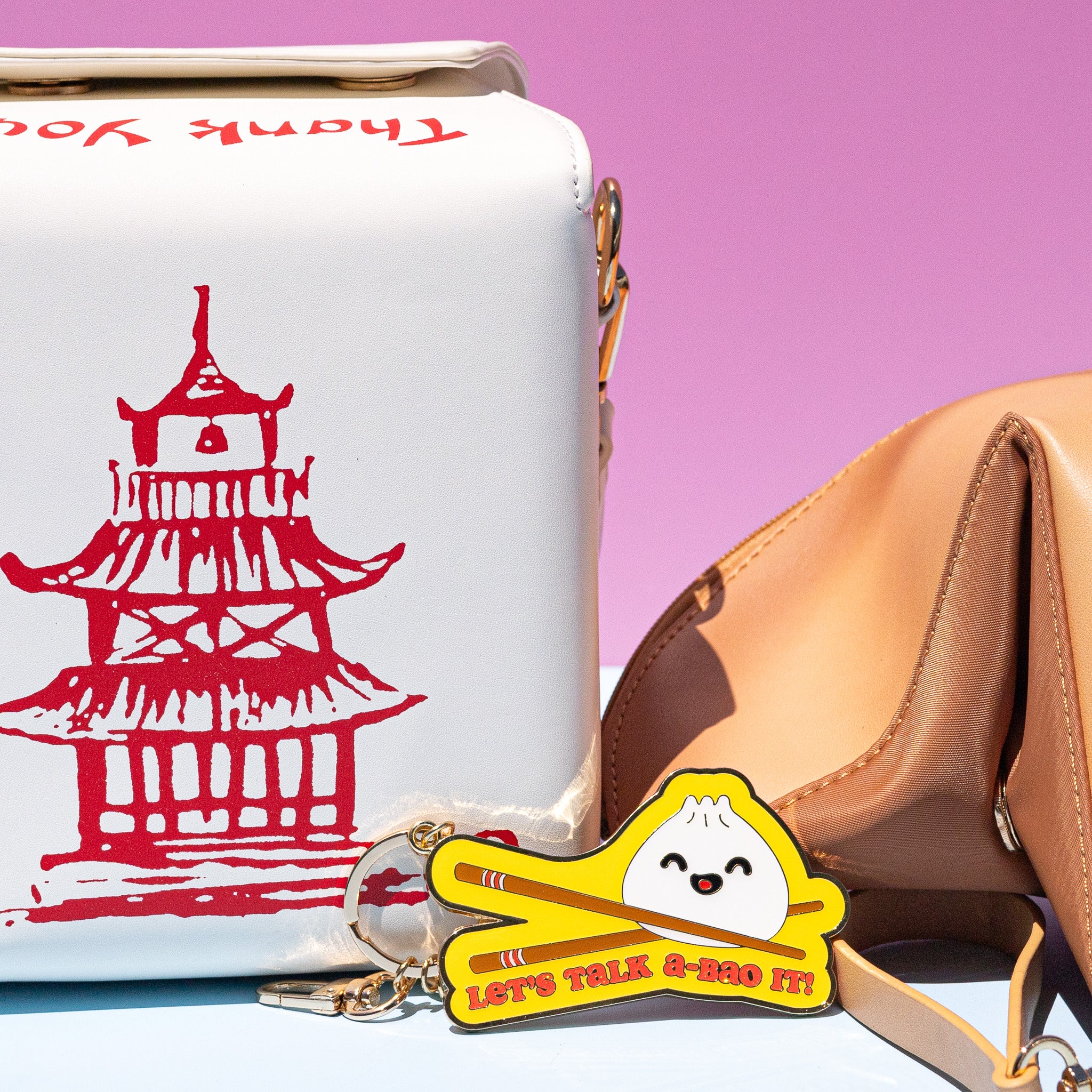 Glitter Metal Keychain-Bao Buns – Bewaltz