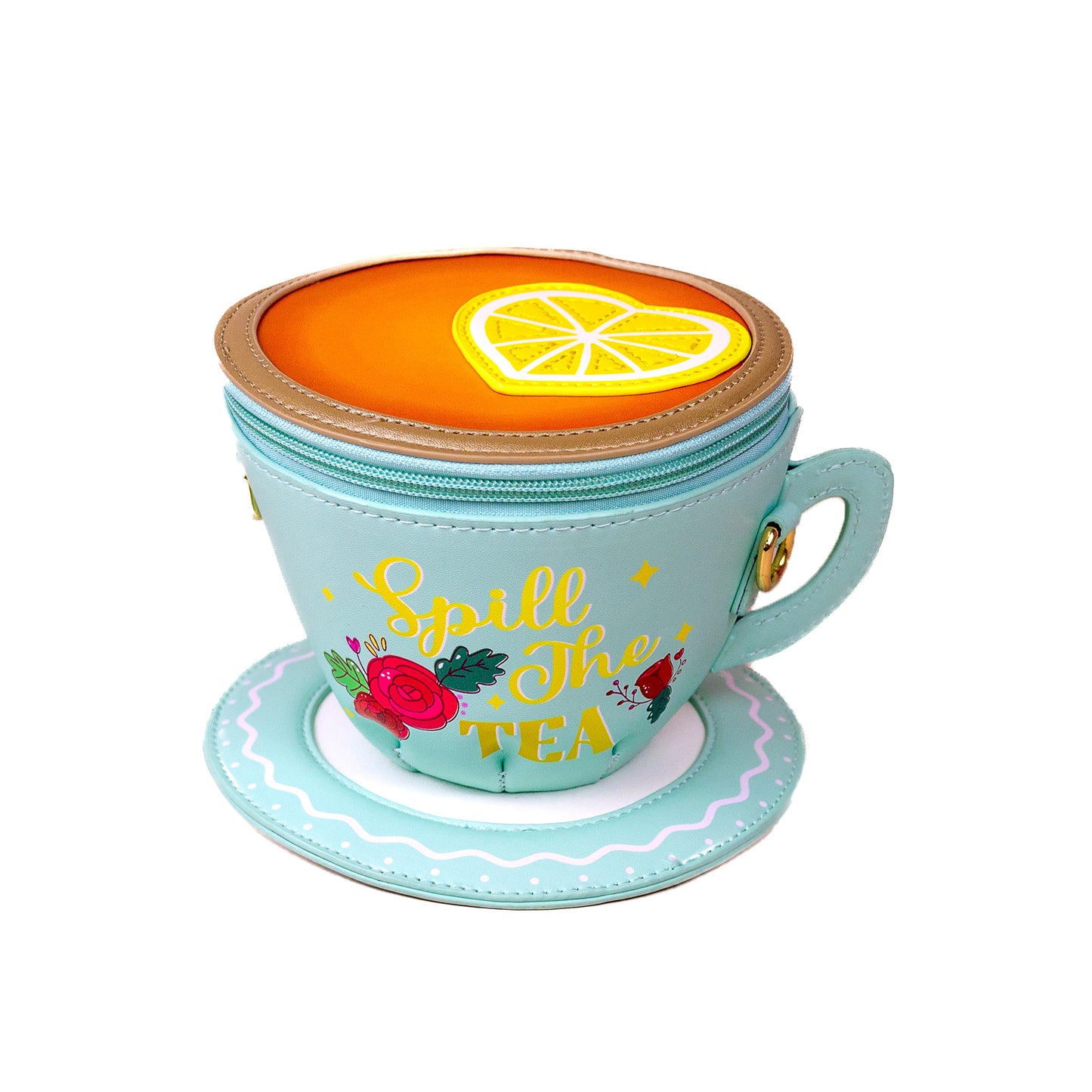 Lemon Tea Cup Crossbody