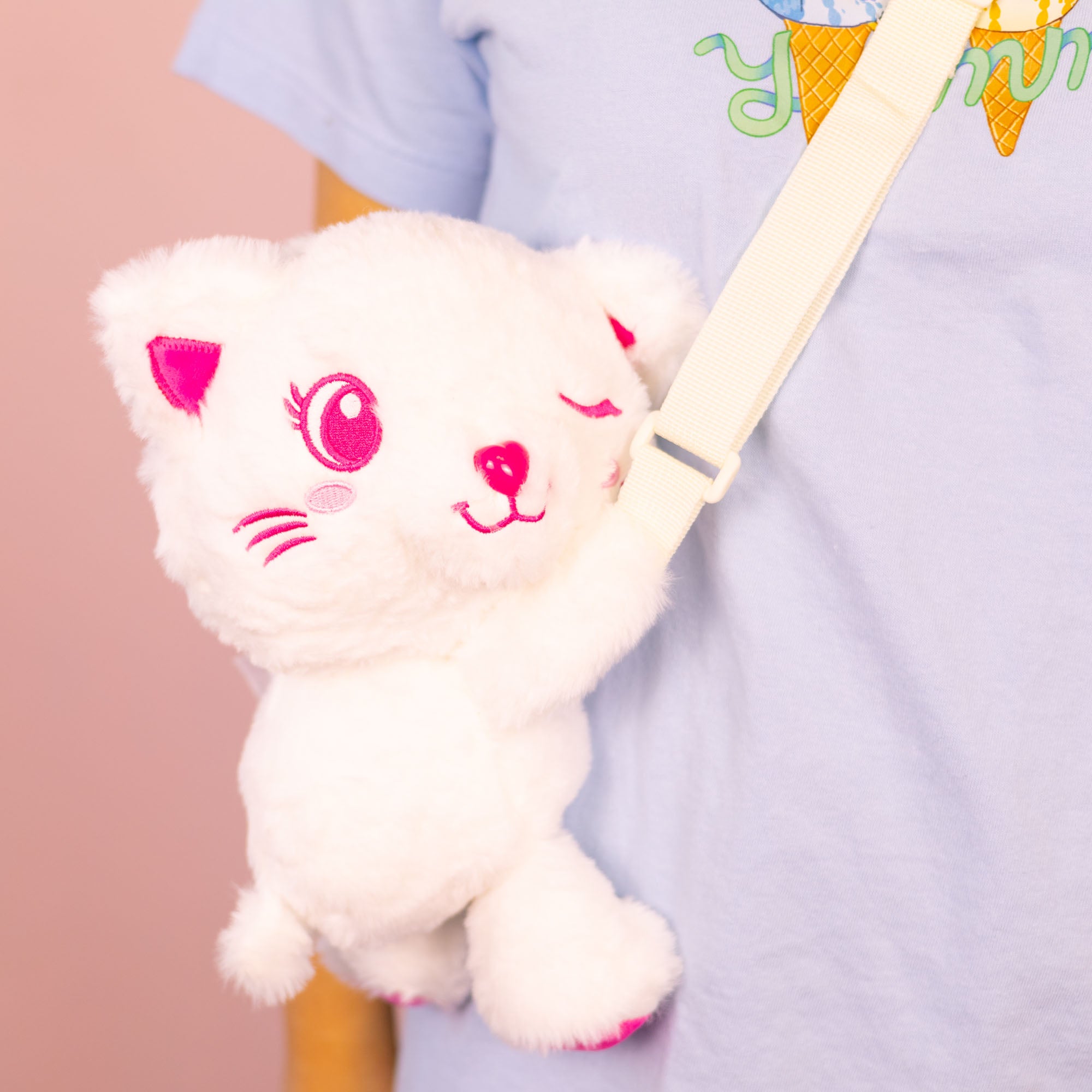 Plush Crossbody - Fluffy Kitty – Bewaltz