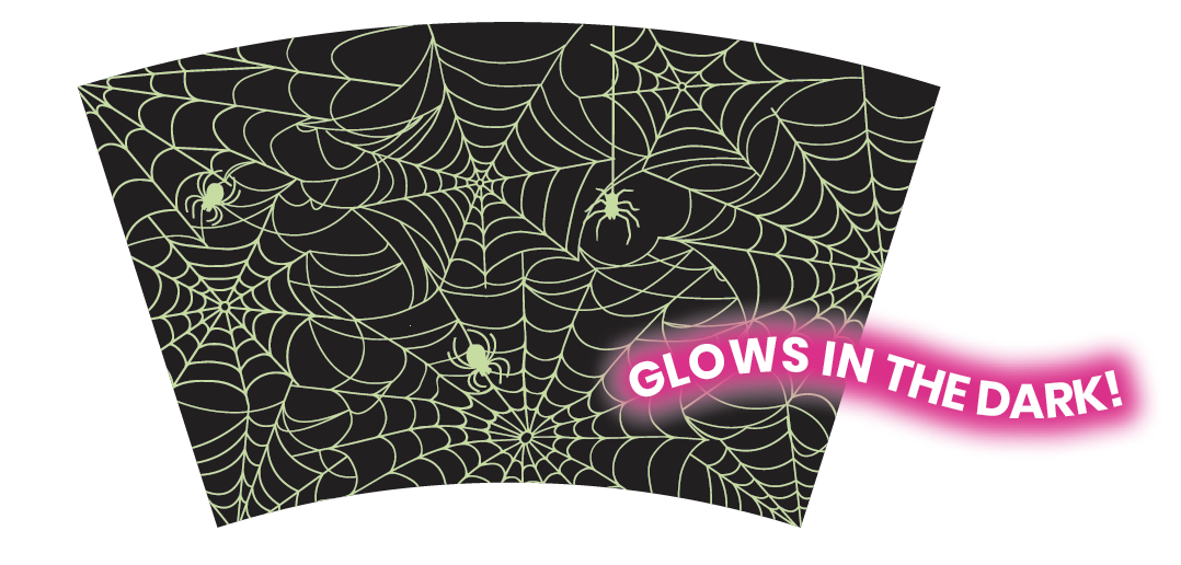 Glow in the Dark Halloween Tumbler - Spider Web