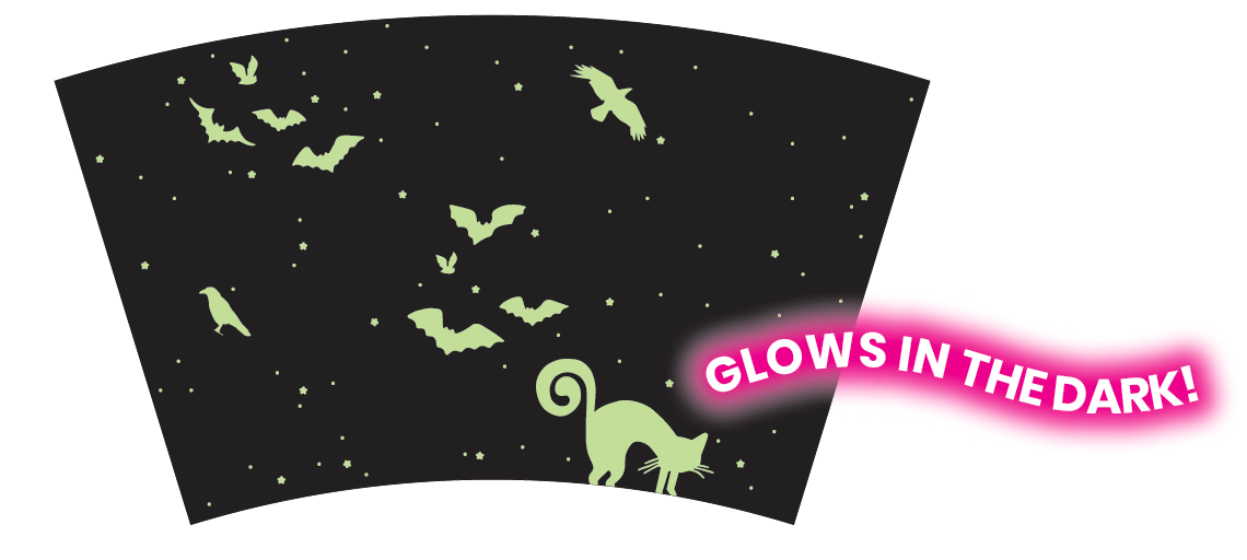 Glow in the Dark Halloween Tumbler - Spooky Tree