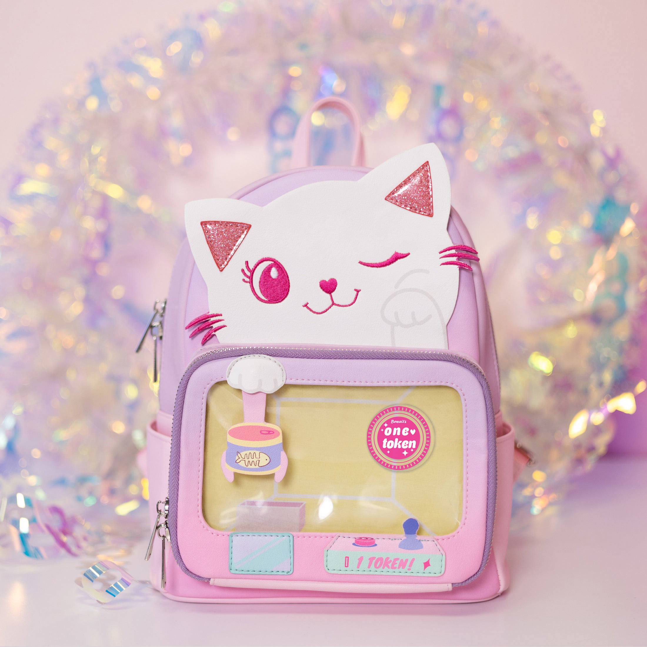 Claw Machine Pin Collector Backpack - Friendly Kitty – Bewaltz