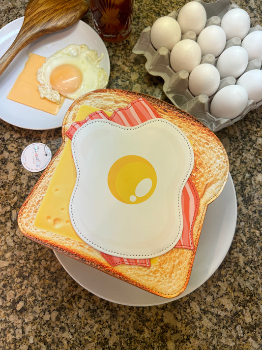 Egg Bacon and Cheese Toast Crossbody