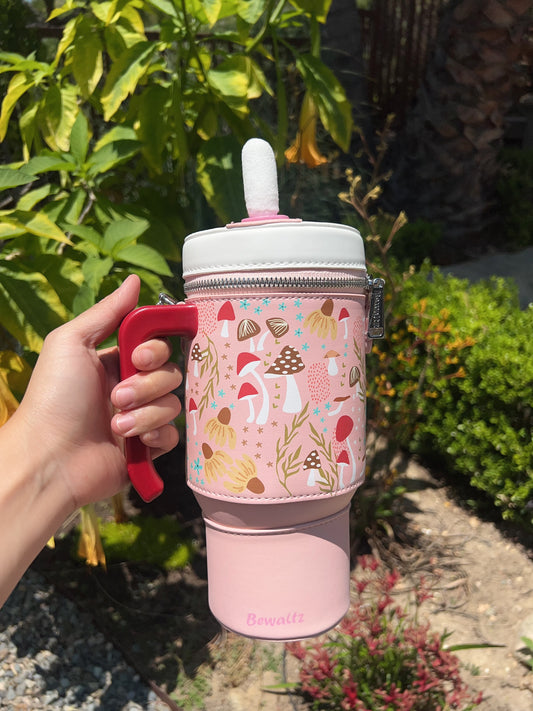 Take A Sip Water Cup-Autumn Mushroom Nude Crossbody