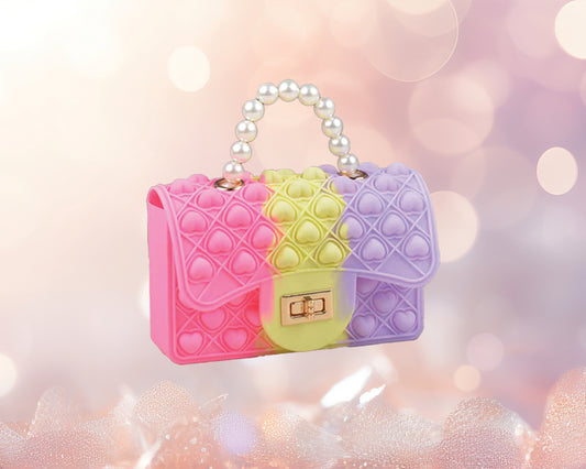 Fidget Pearl Handbag- Cotton Candy