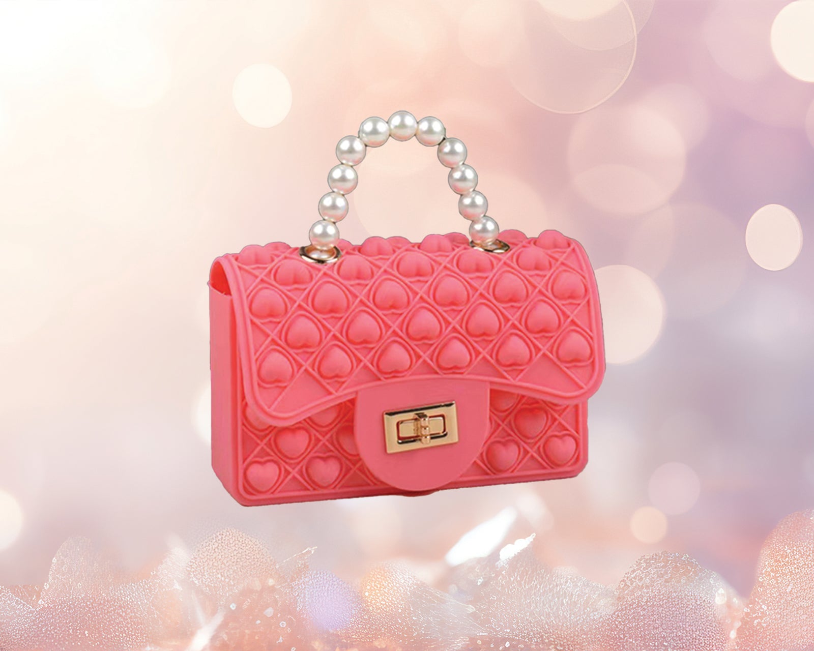 Fidget Pearl Handbag- Pink – Bewaltz