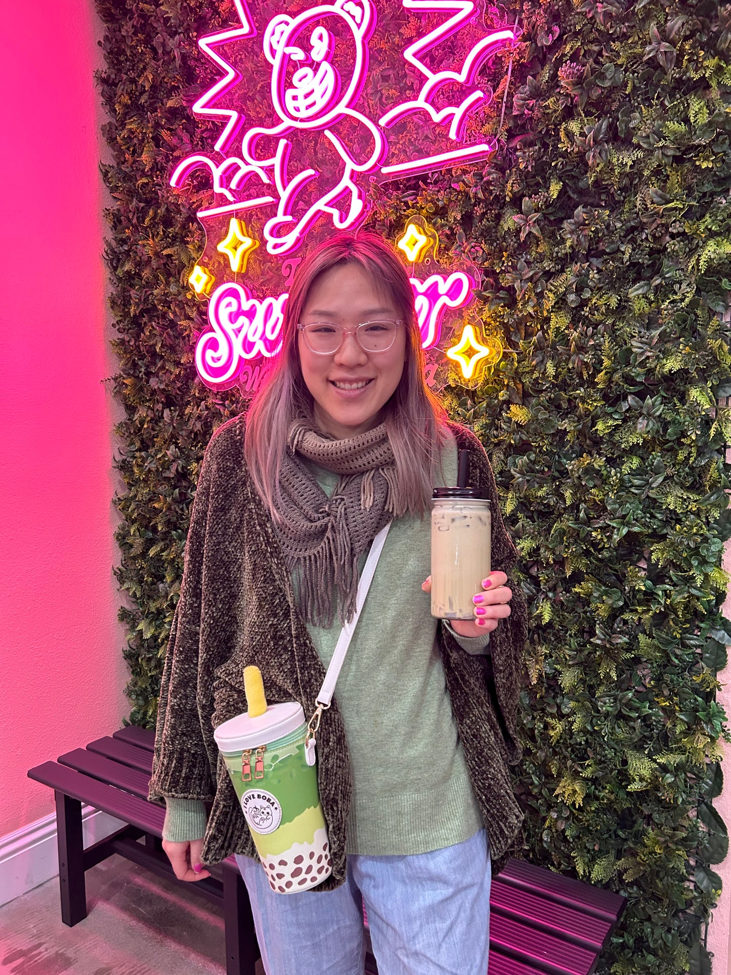 Boba Milk Tea Handbag - Matcha