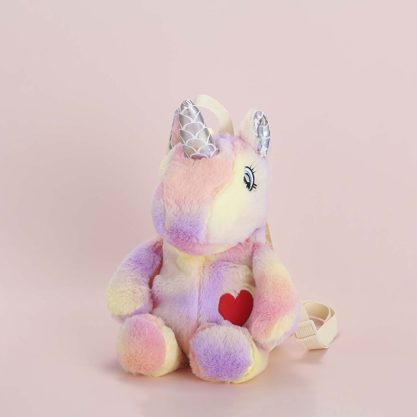 Plushie Heart Unicorn Backpack - Pink