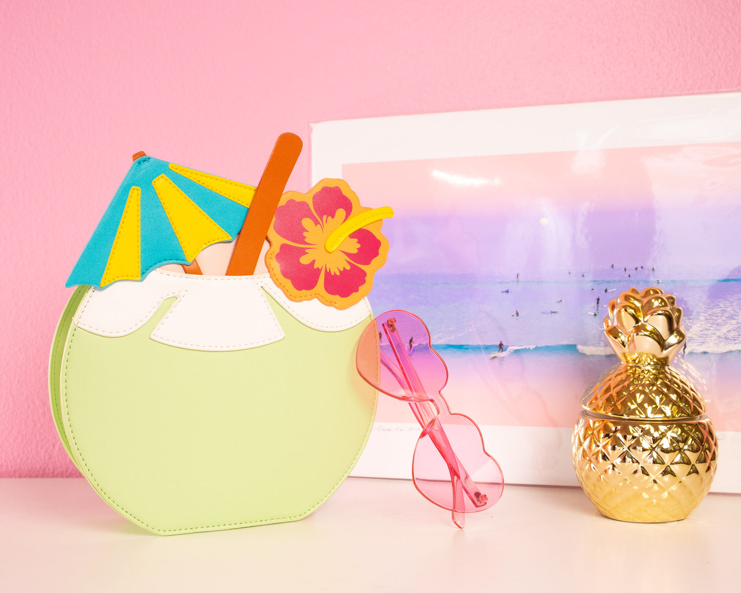 Sippin on a Coconut Drink Handbag