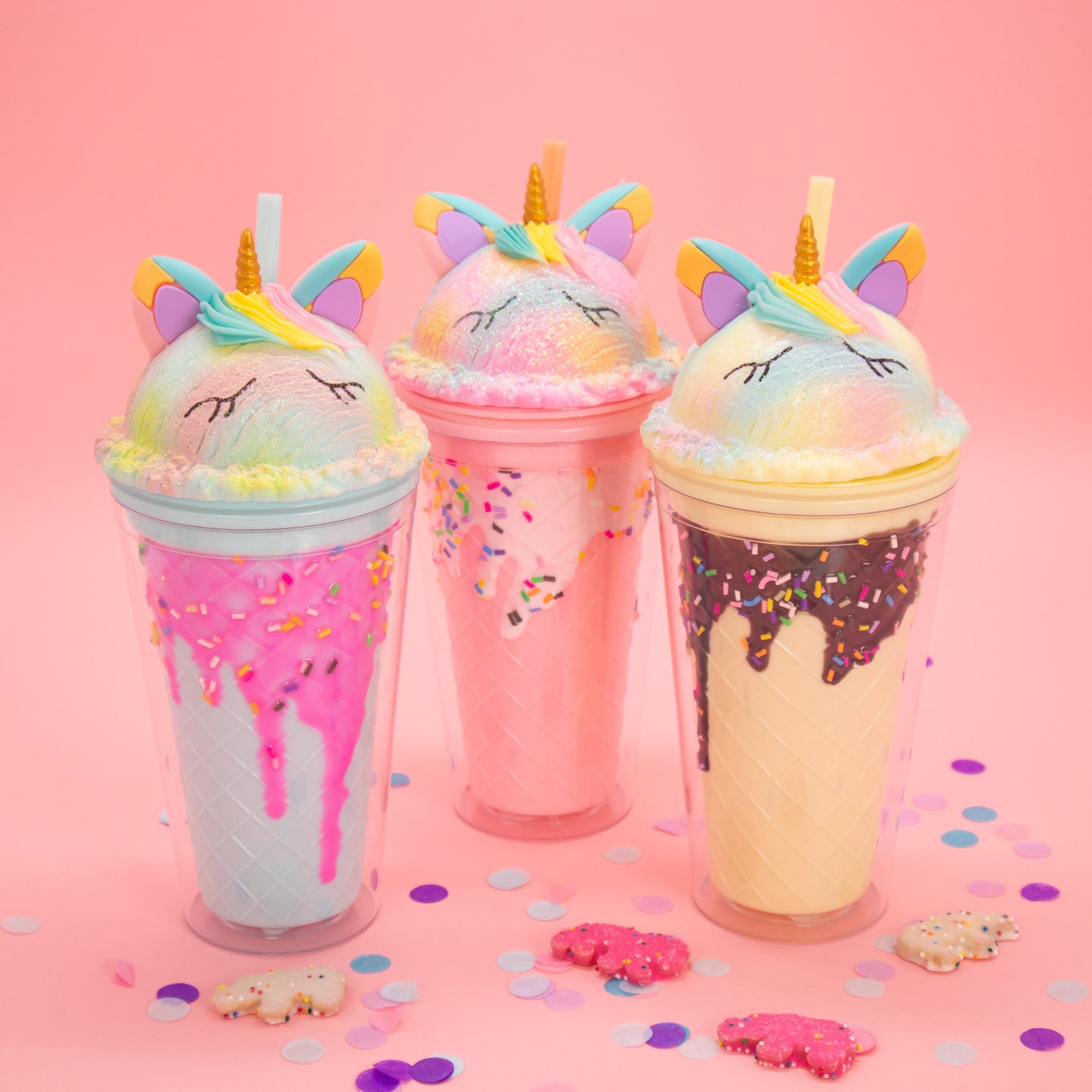 Unicorn Scoop Cone Tumbler - Vanilla