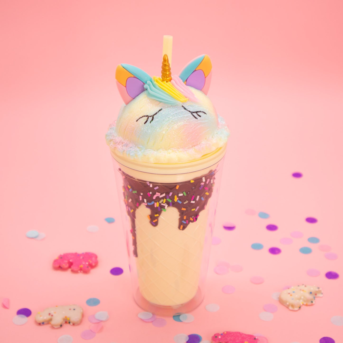Unicorn Scoop Cone Tumbler - Vanilla