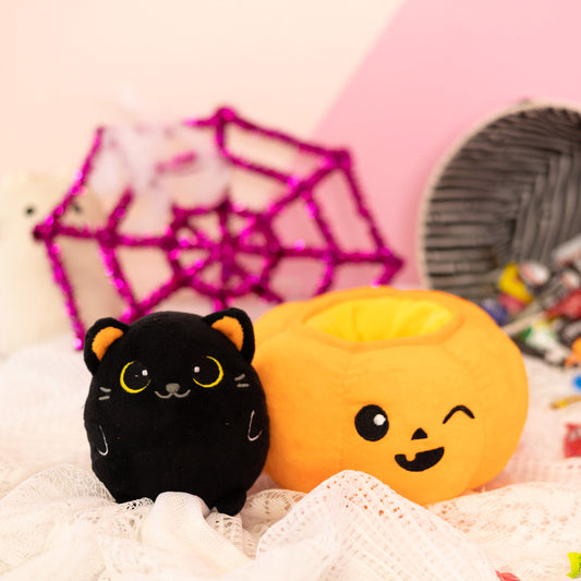 Peek-A-Boo Plush - Cat in Pumpkin