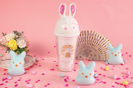 Sprinkle Rabbit Tumbler - White
