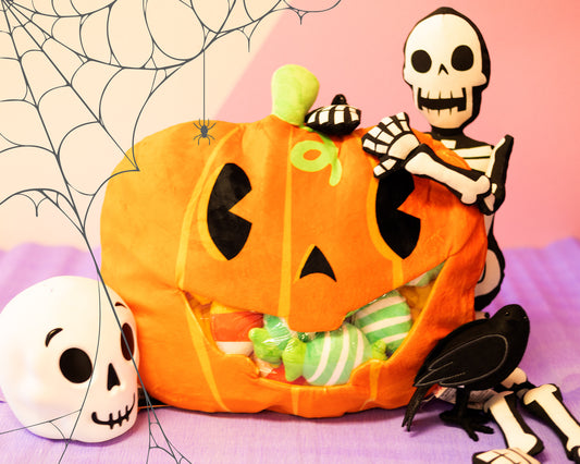 Tic Tac Toe Plushies - Trick or Treat Pumpkin