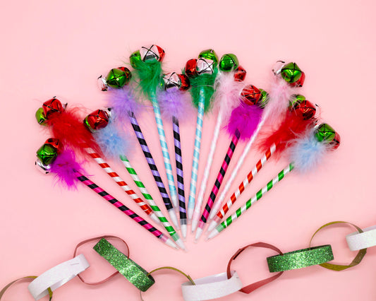 Jingle Bell Pen Set (Assorted) 🔔