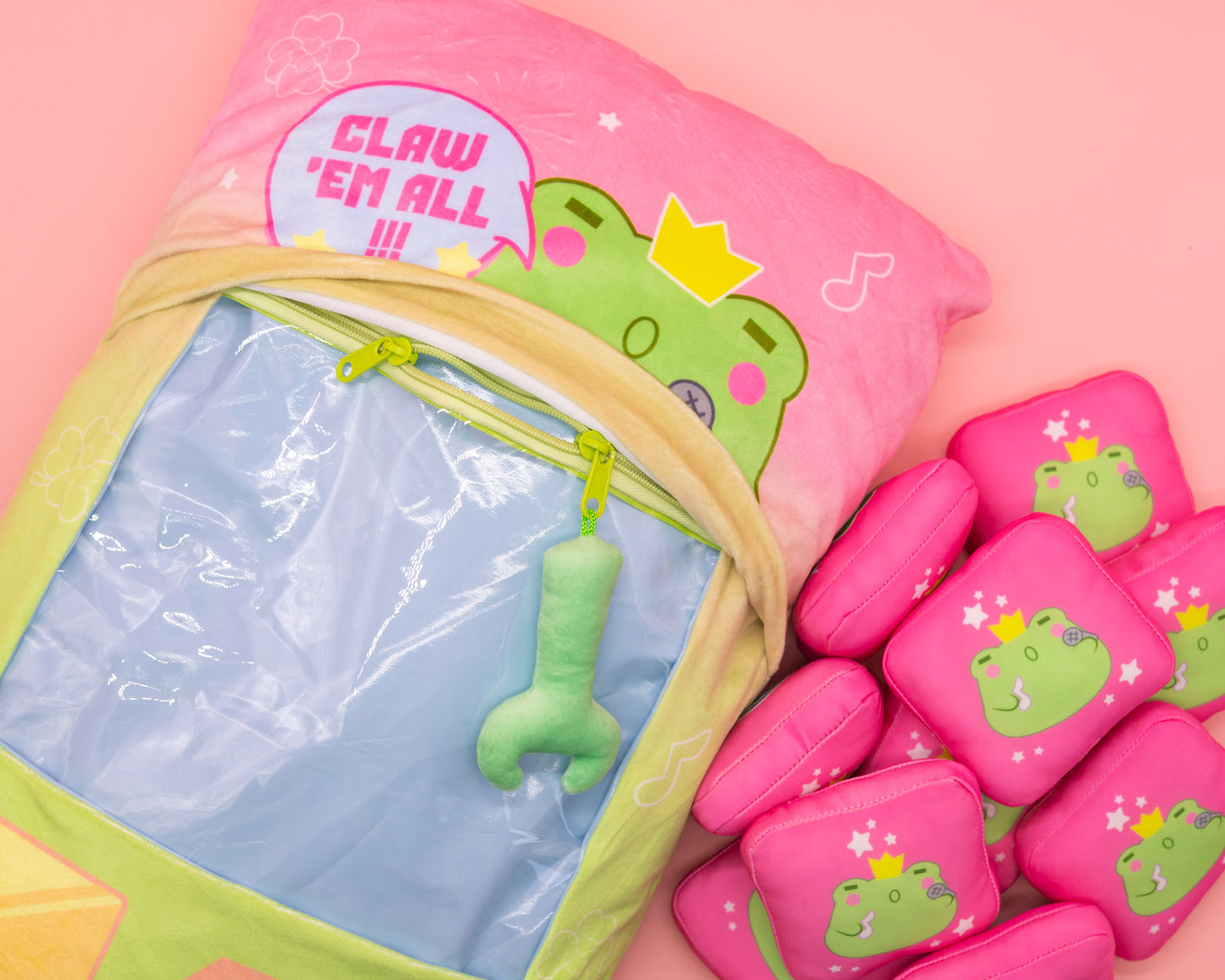 Brain Game Mini Plushie Claw Machine - Singing Frog