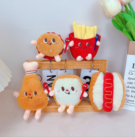 Foodie Plush Keychain