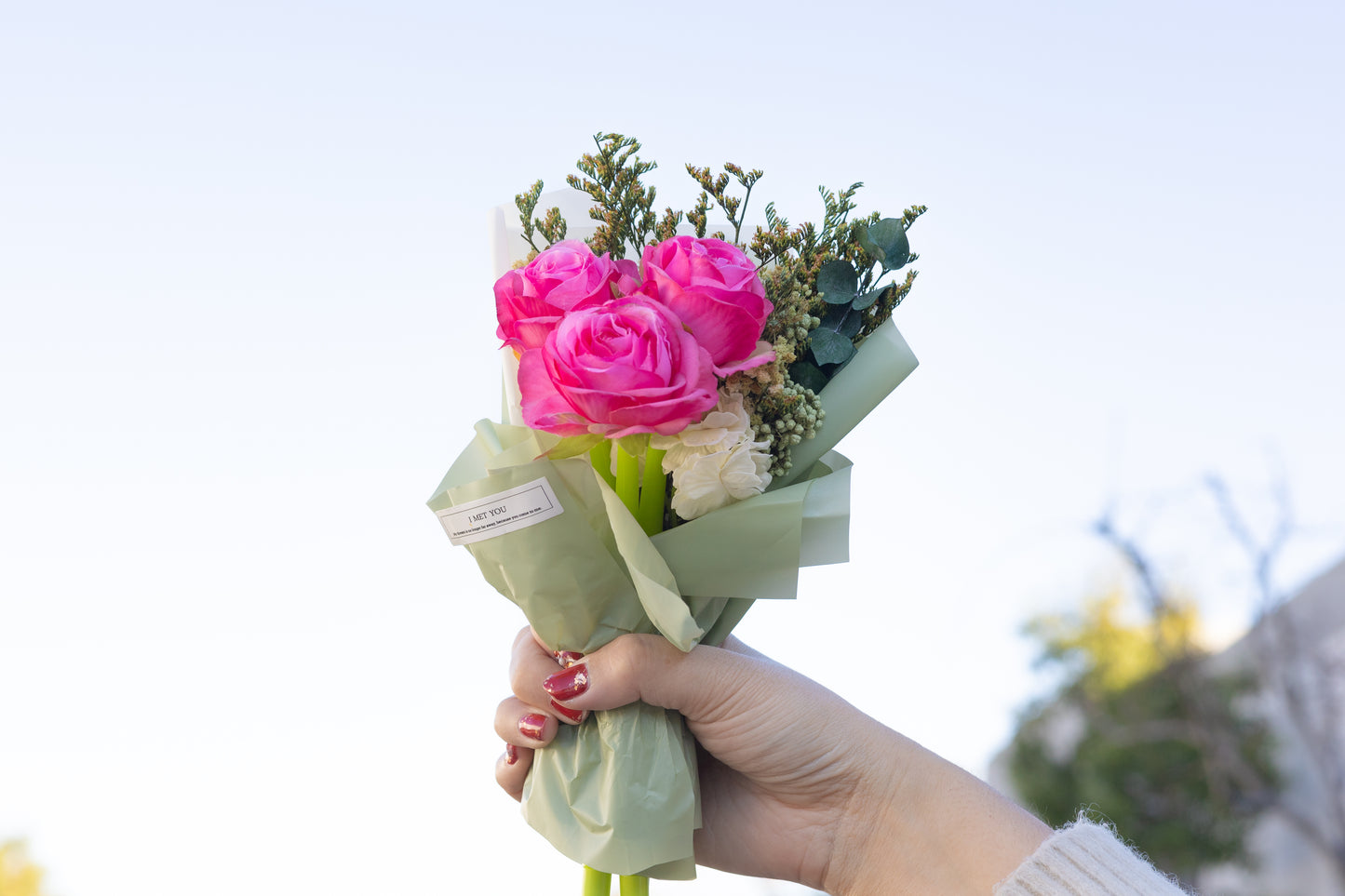 Flower Bouquet Pen Set of 3