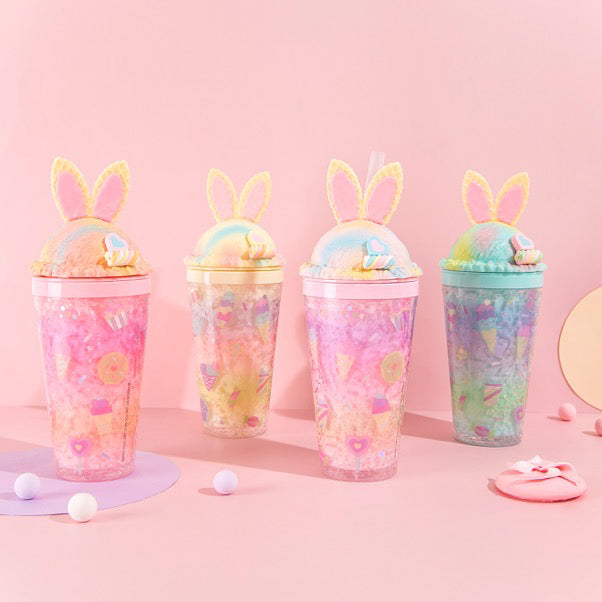 Sweets Rainbow Bunny Tumbler - Yellow - Bewaltz