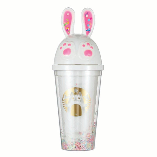 Sprinkle Rabbit Tumbler - White