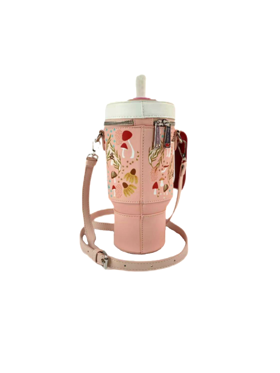 Take A Sip Water Cup-Autumn Mushroom Nude Crossbody