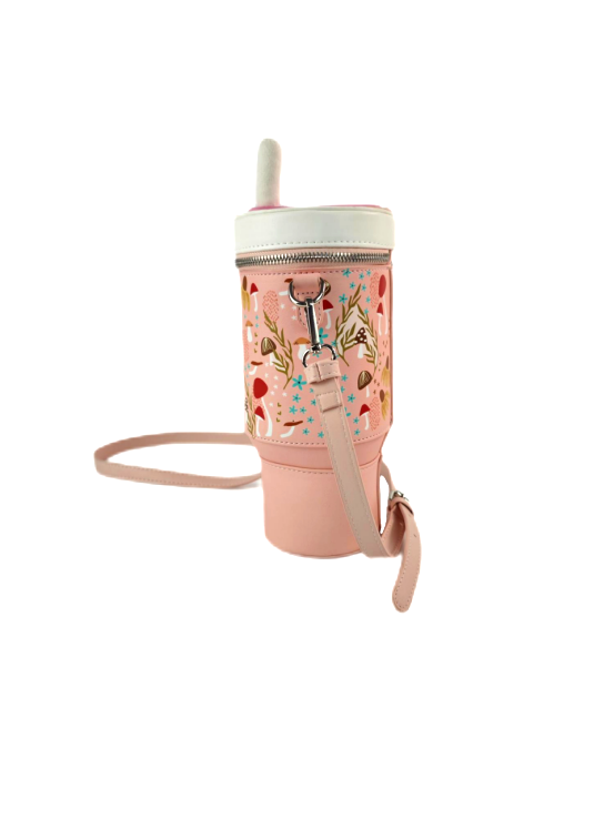 Take A Sip Water Cup-Autumn Mushroom Nude Crossbody