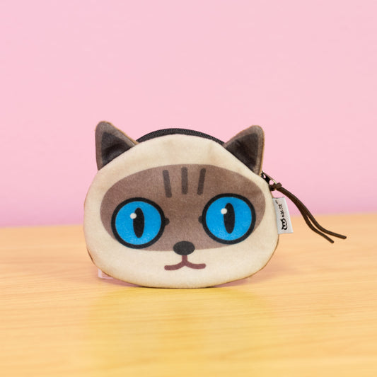 Surprised Siamese Cat Coin Purse