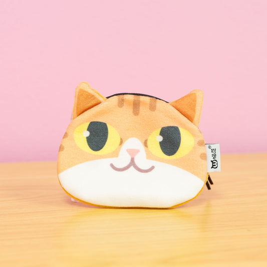 Sassy Orange Calico Cat Coin Purse