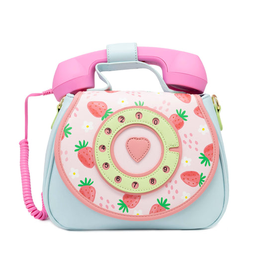 Ring Ring Phone Convertible Handbag - Strawberry Fields