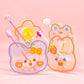 Clear Acrylic Pen Holder - Pink Bunny