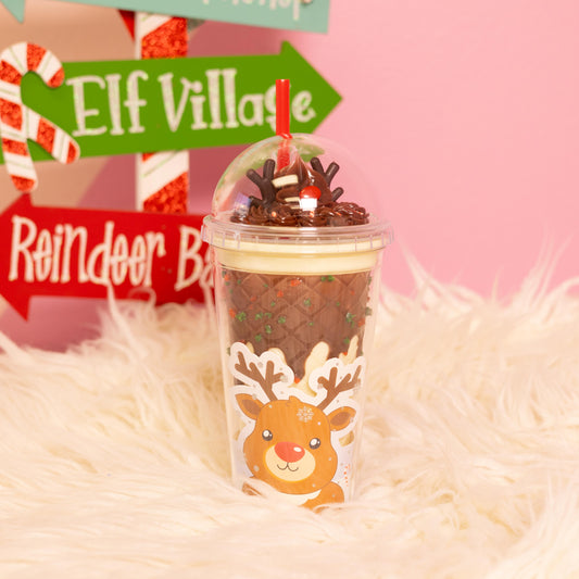 Christmas Tumbler - Red-Nosed Reindeer 🦌