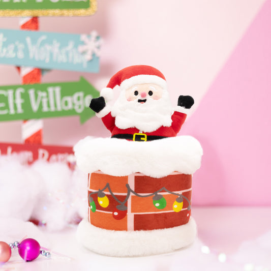 Peek-A-Boo Plush - Santa in Chimney