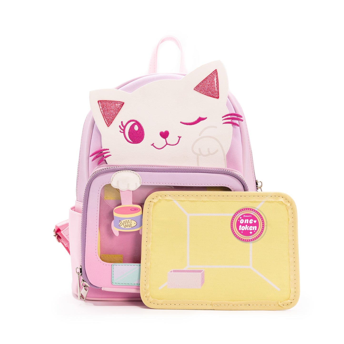 Claw Machine Pin Collector Backpack - Friendly Kitty