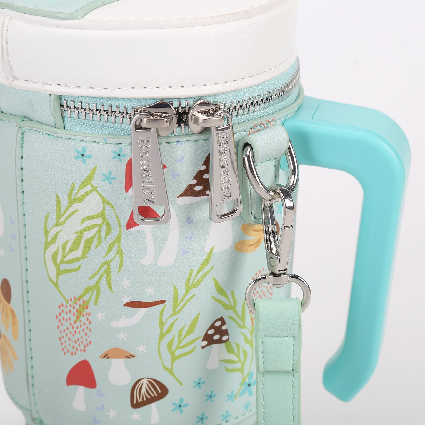 Take A Sip Water Cup-Autumn Mushroom Mint Crossbody
