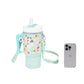 Take A Sip Water Cup-Autumn Mushroom Mint Crossbody