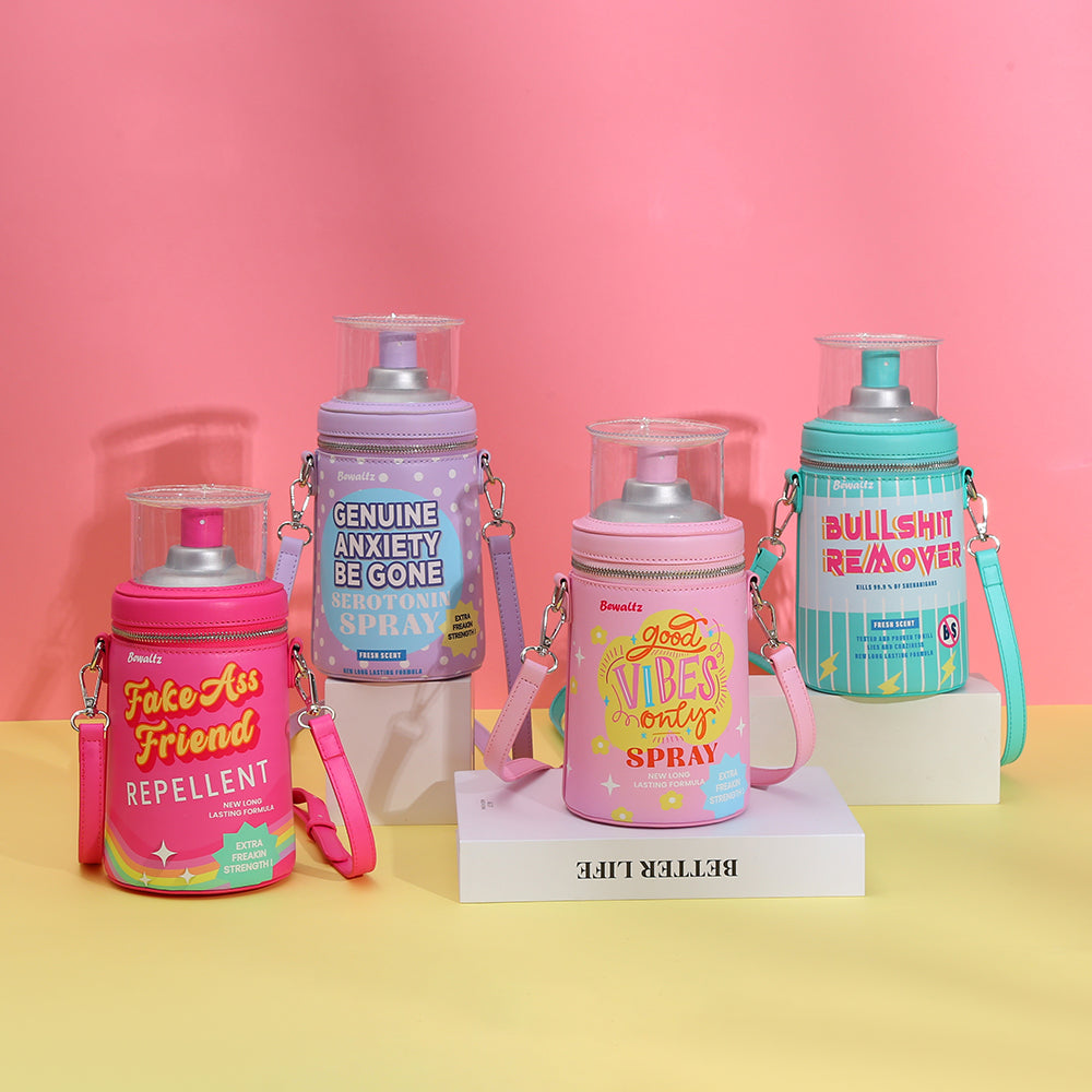 Spray Bottle- Good Vibes Only Handbag