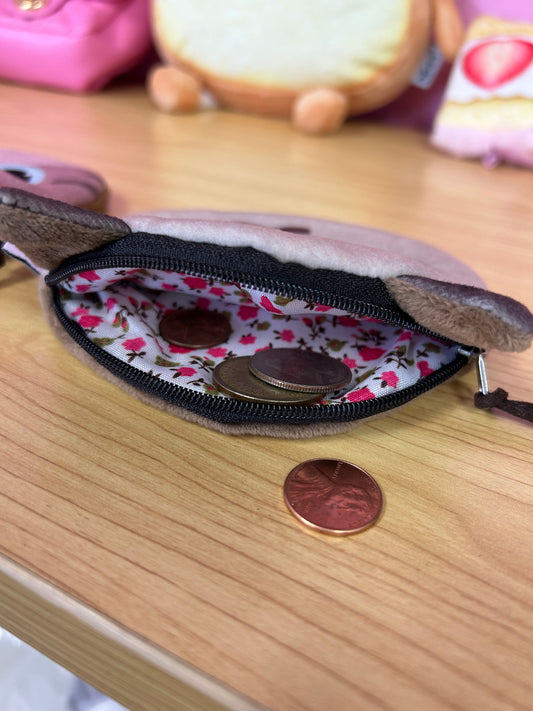 Surprised Siamese Cat Coin Purse