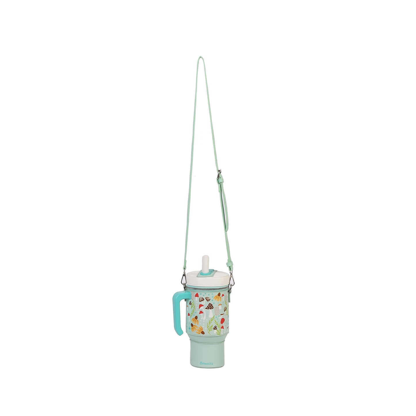 Take A Sip Water Cup-Autumn Mushroom Mint Crossbody