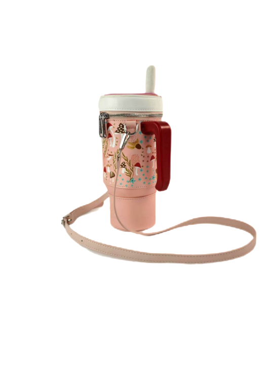 Take A Sip Water Cup-Autumn Mushroom Nude Crossbody