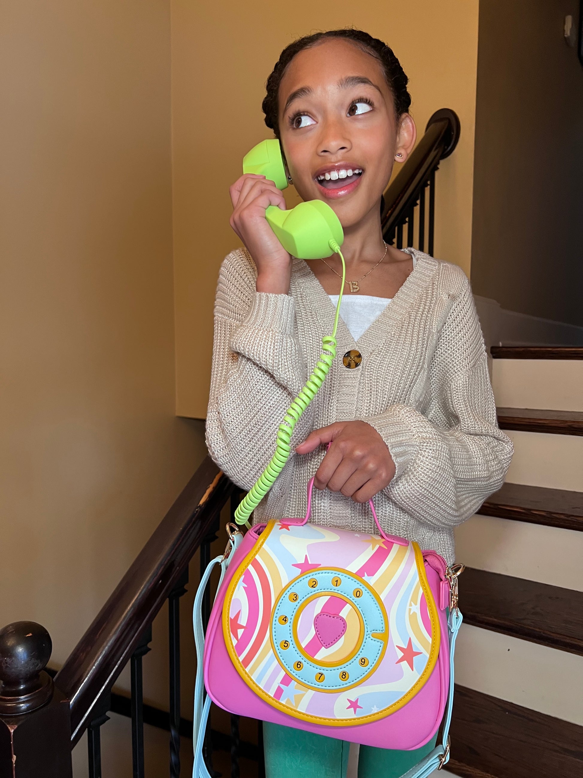 Ring Ring Phone Convertible Handbag Retro Vibes Bewaltz