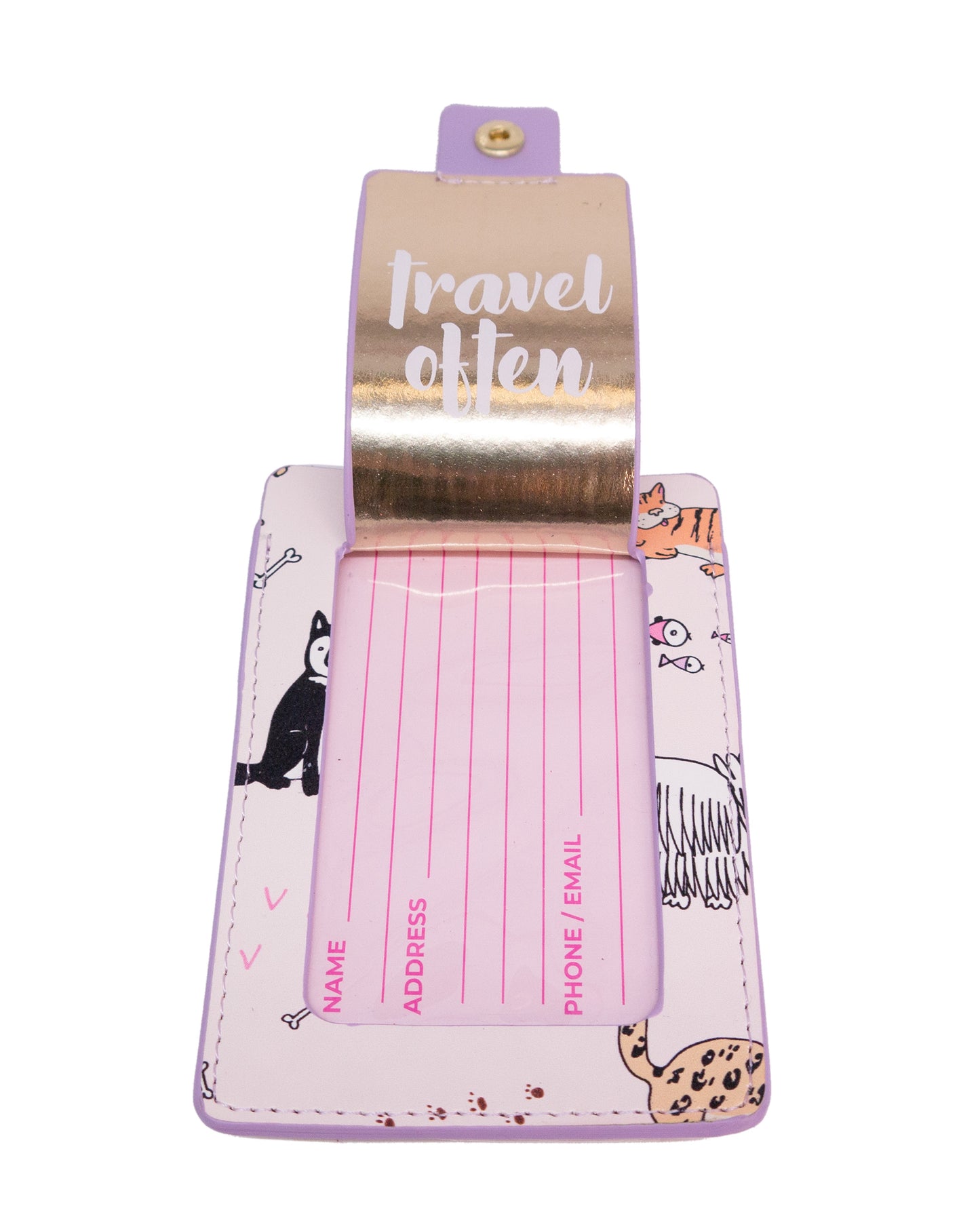 Luggage Tag - Cats & Dogs - Bewaltz