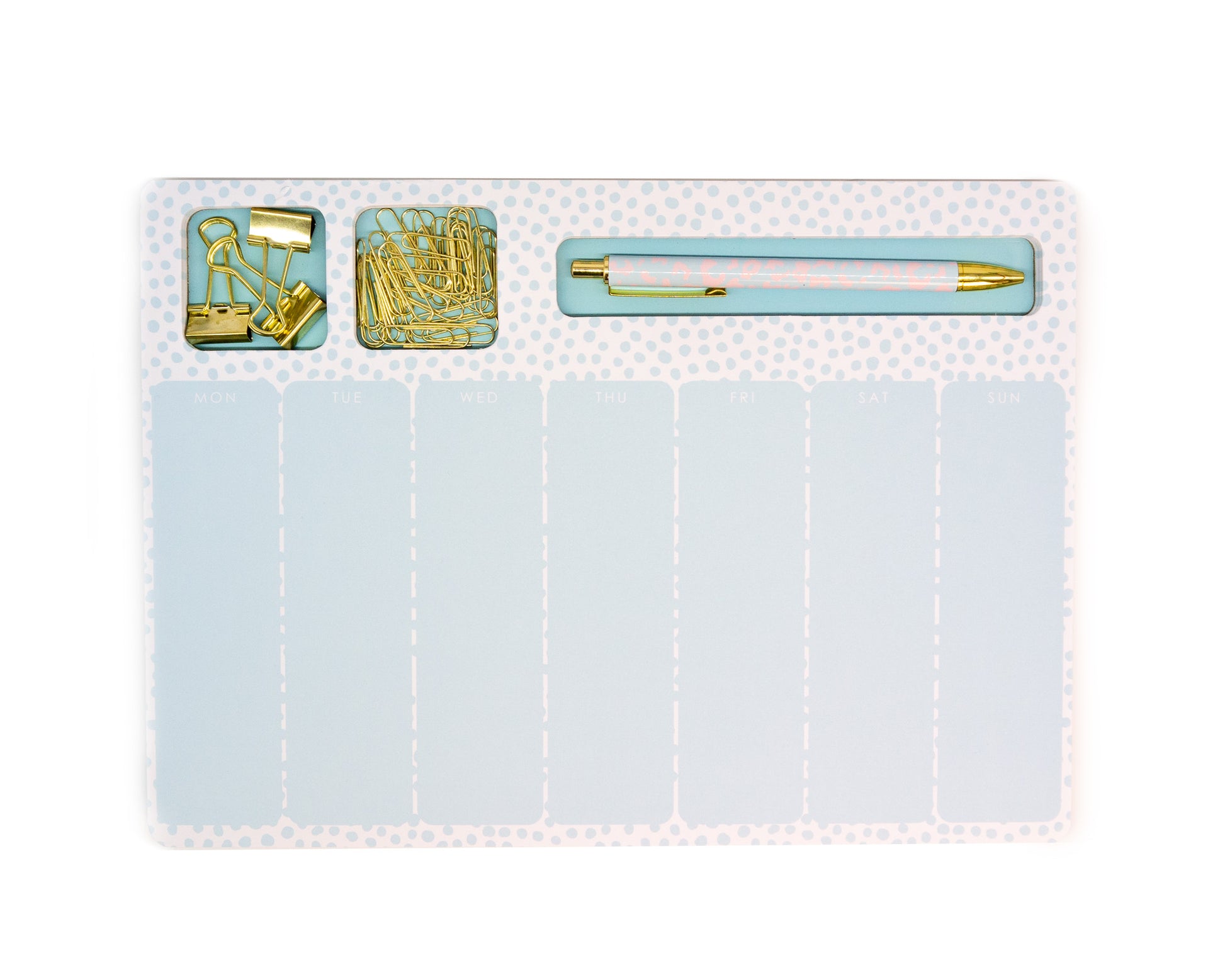 Blue Polka Dot Notepad Set - Bewaltz