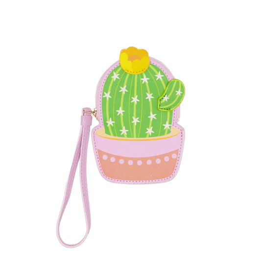 Novelty Wristlet - Cute Cactus