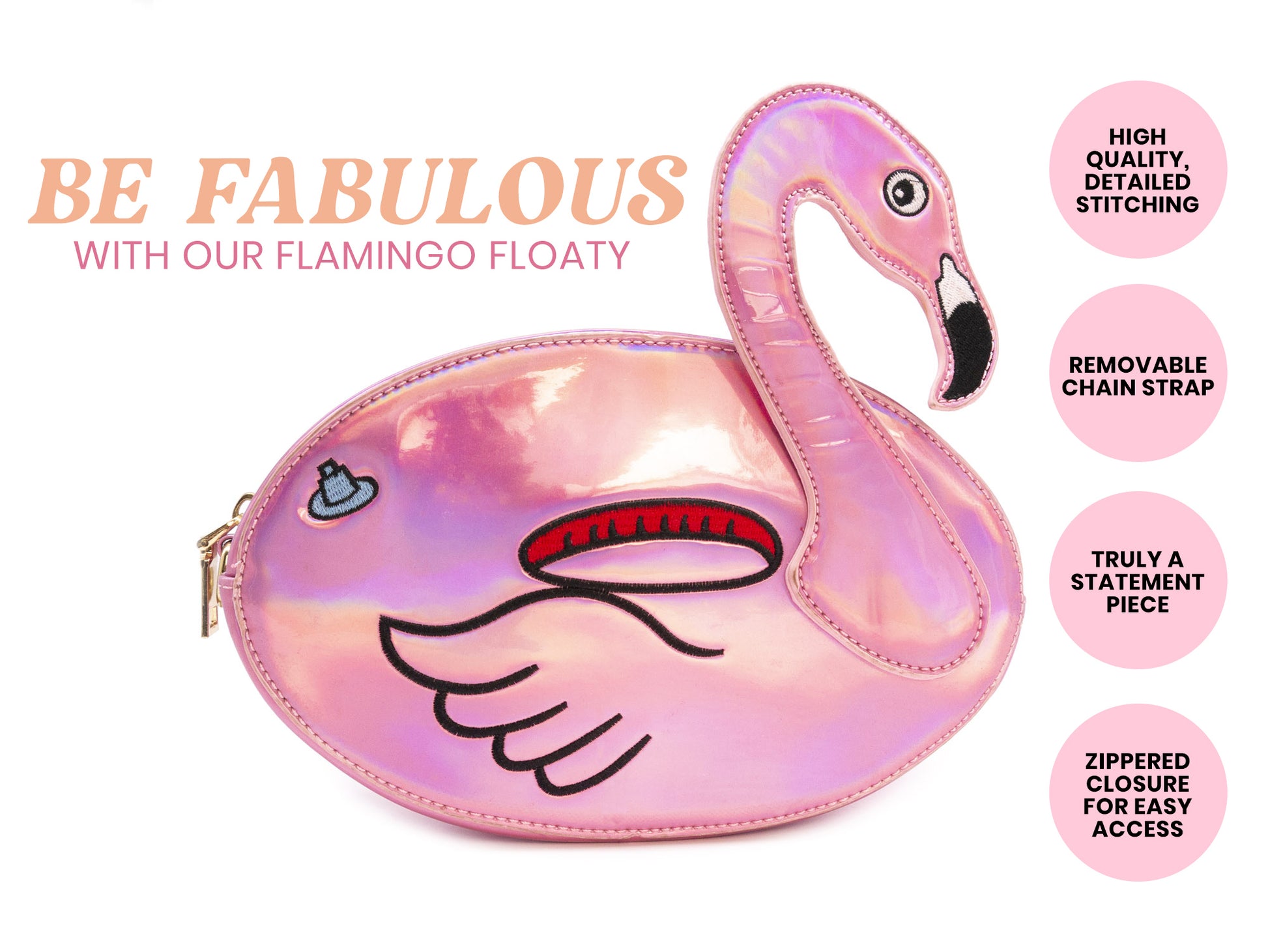 Fun Flamingo Floaty Party Handbag Bewaltz