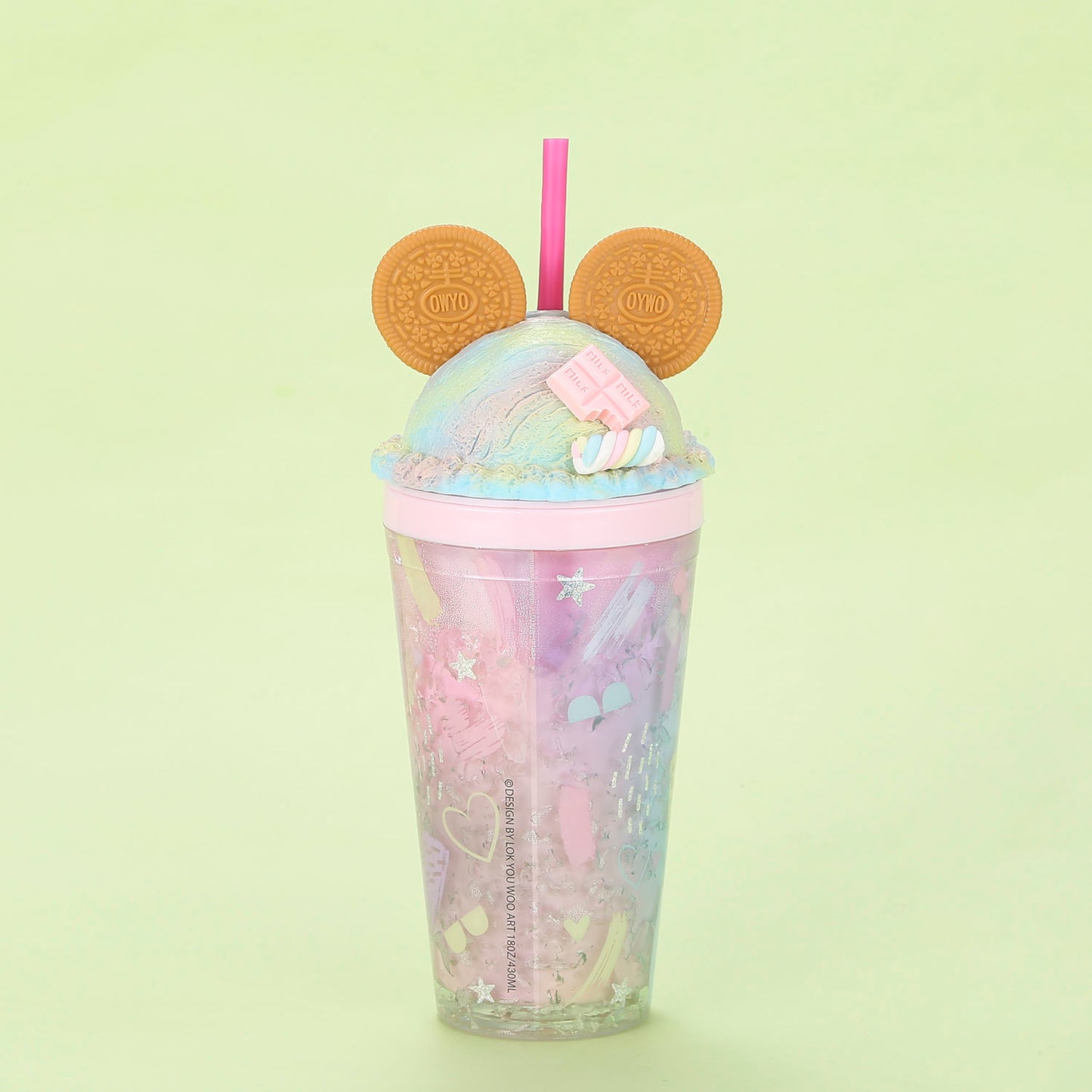 Cookie Mouse Ear Tumbler - Pink - Bewaltz