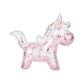 Clear Unicorn Piggy Bank - Blue