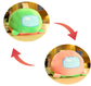 Reversible Duo-Color Alien Plushie - Green/Peach