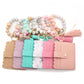 Beaded Bracelet Card Holder with Tassel Set - 12pc Solid Colors