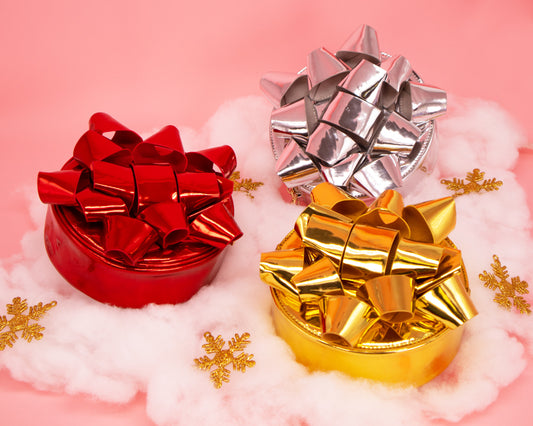 Glitzy Gift Ribbon Handbag - Red